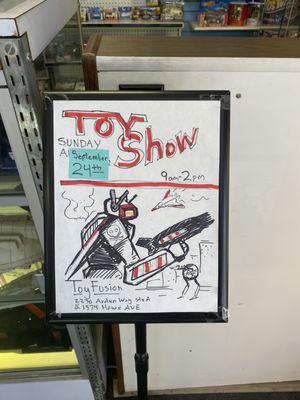 Showtime for a toy show