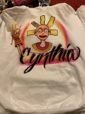 custom Cynthia hoodie!