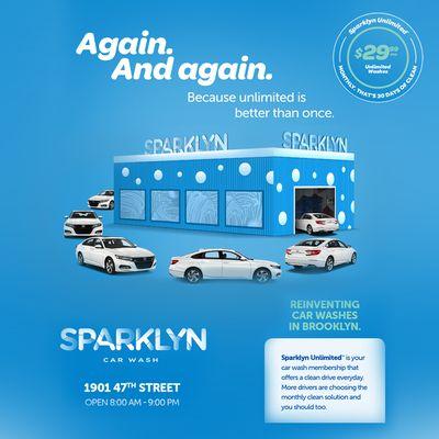 Because 2 times are better than one! Sign up for our monthly Sparklyn Unlimited for just $29.95.