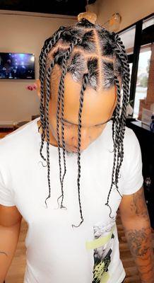 Natural two strand twist