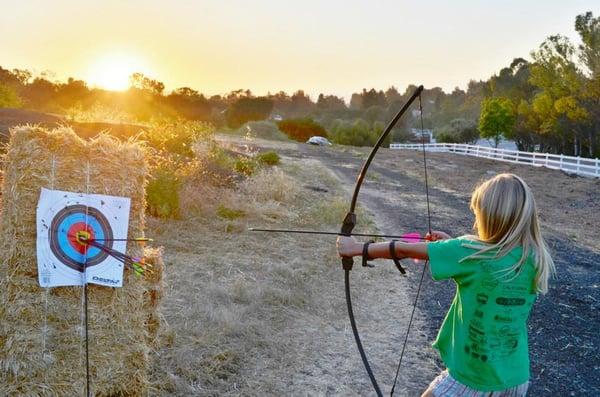 Archery range....where the *focus* isn't just hitting the target.