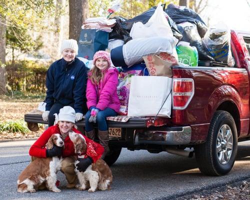 Mollie and Rosey Dunigan and their 3 dog walkers, plus the the generosity of the Amberley Community, overwhelmed the Annapoli...