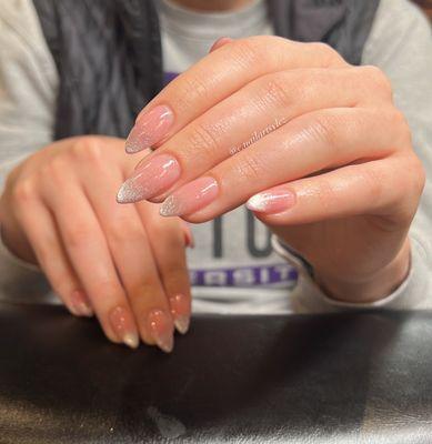 Cat eye ombre nails