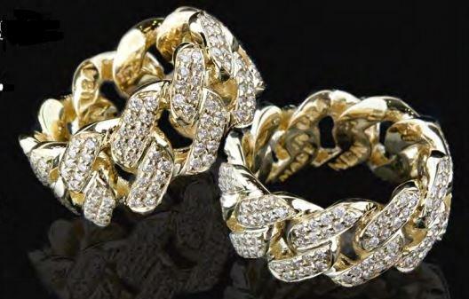 Cuban Link Diamonds Rings