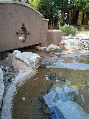 Landscaping: bridge with water