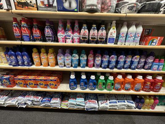 Large Variety of Laundry Detergents and Softeners For all your laundry needs!