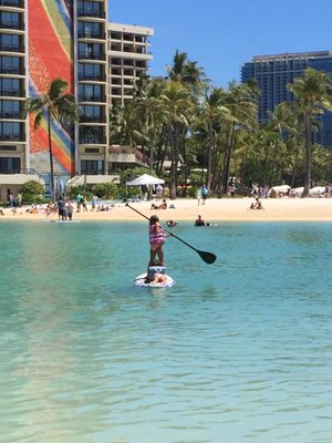 Kids Having a great time with Oahu Beach Gear Rentas in Waikiki