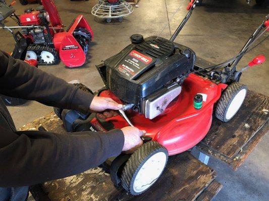 Spring Lawn Mower tune ups - call now to arrange.