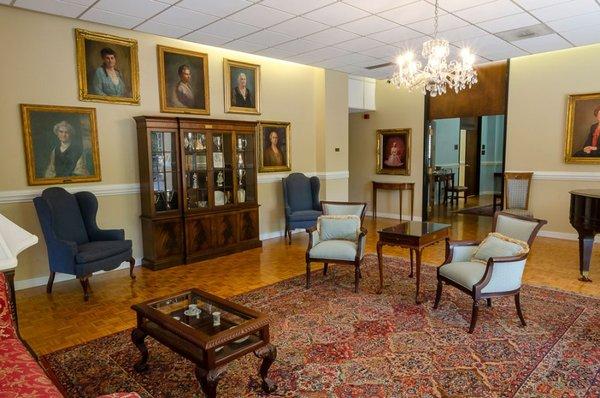 President's parlor for an intimate gathering