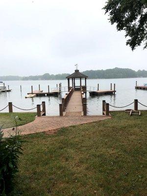 Refinished dock & gazebo.