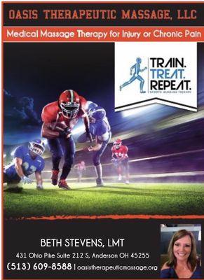 Sports Therapy add from Coldstream Life Magazine