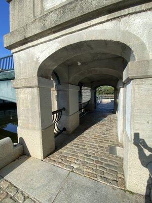 Tunnel under the bridge