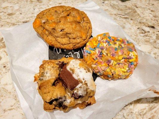 Butterscotch, Birthday Cake and Macklesmores Cookies