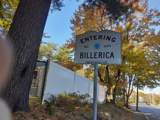 Entering Billerica from Burlington.