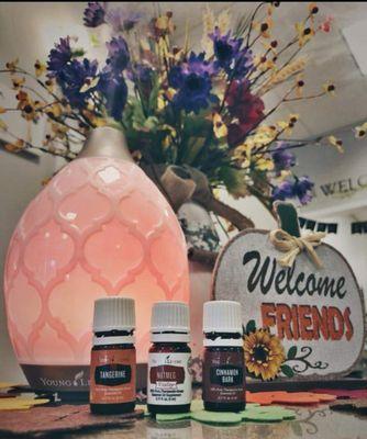 We have young living oils and diffusers!!