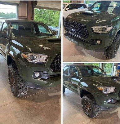 2021 Tacoma back on the road after major front end damage.