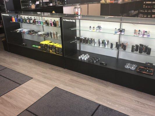 Wide selection of vape equipment and accessories.