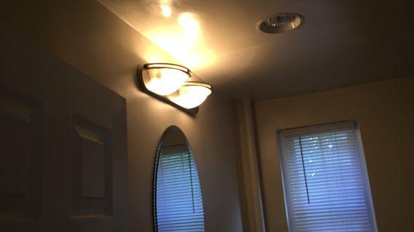 Lights fixtures installation.