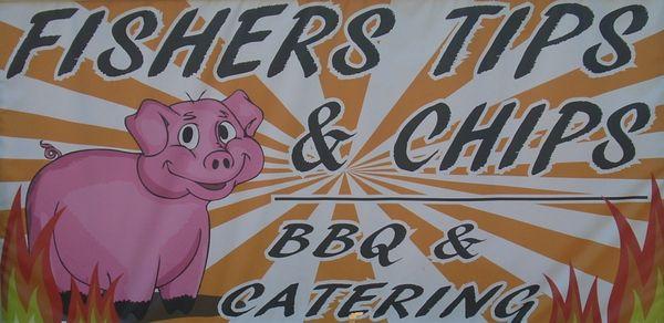 Rob, Donna & Bryon Fisher the  original owners of Fishers Tips N Chips, & FISHERS BBQ & CATERING.