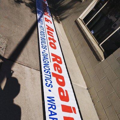 35 foot banner created by copy kings we are your one stop shop for any " printing near me "