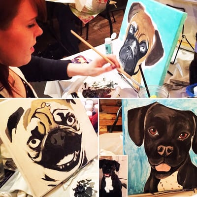 Paint your pets portrait fundraiser.