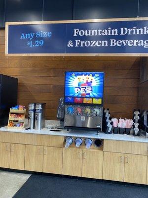 Fountain drink section