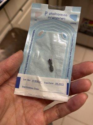 The tiniest implant that wrecked havoc in my life for three years.