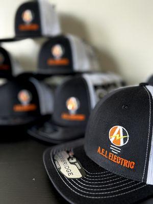 Custom Hats for AEI Electric LLC