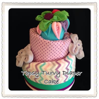 One In The Oven Diaper Cakes