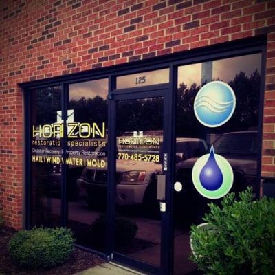 Window graphics for Horizon Restoration in Woodstock GA