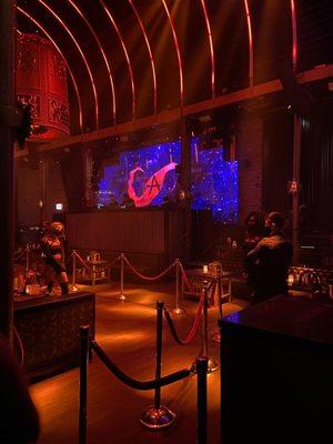 The VIP area of the club