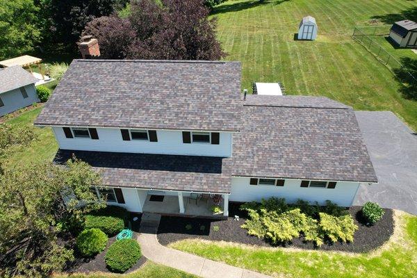 Owens Corning Duration Black Sable shingles on this Jackson home.