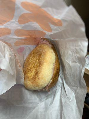 Cinnamon raisin Bagel with Cream Cheese/English muffin they are a complete joke