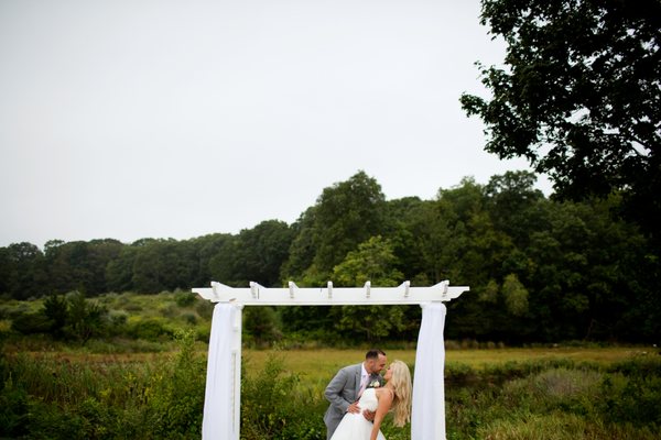 This is your moment.  The ceremony is usually held in the garden under a white arch, led to by a path of crushed seashells.