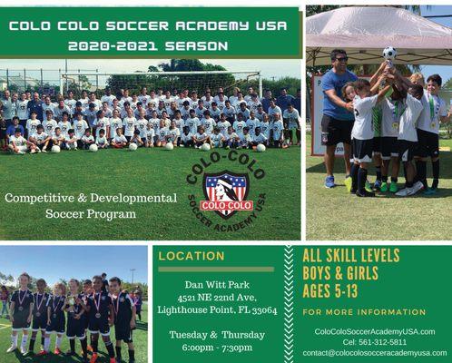 New Soccer Season 2020/2021 For Boys and Girls  Aged 5-13 Practice twice per week