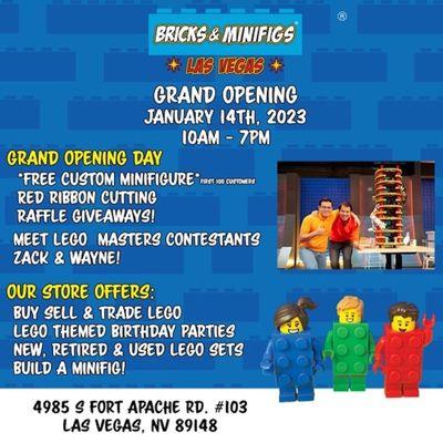 Grand Opening Information!