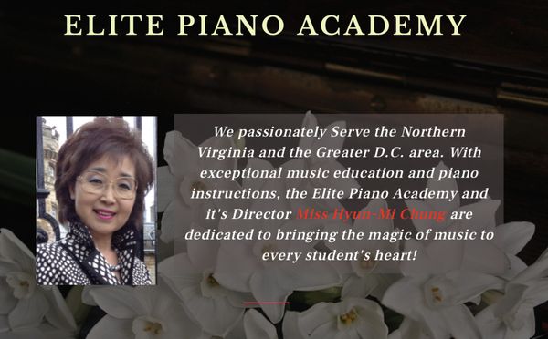 Elite Piano Academy Music Director Miss Hyun-Mi Chung