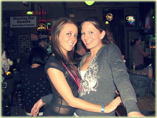 Jenifer and friend at O'Neary's Irish Pub!