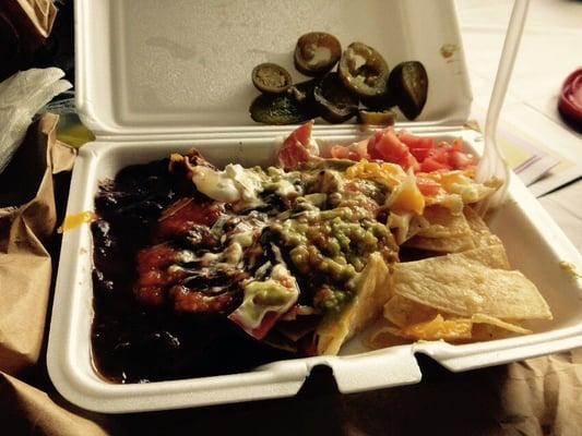 Guacamole Nachos. It's Vegetarian. Madddddddddddd goooooood son!