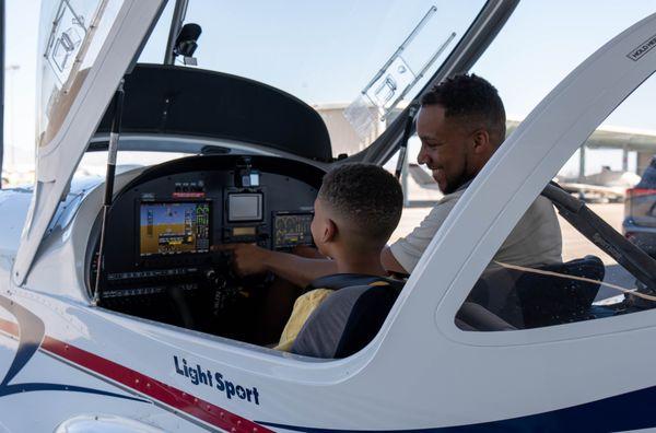 Dad and Son Discovery Flight!