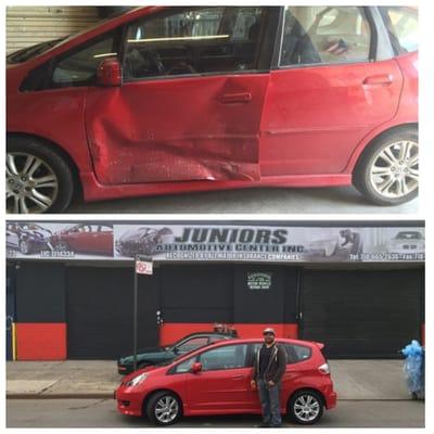 Before & After.  Thank you Juniors Automotive Center Inc!