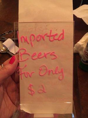 Cheap beer!!