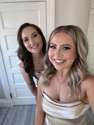 My bridesmaids hair and makeup