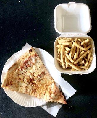 Cheese Pizza Slice/ Small French Fries