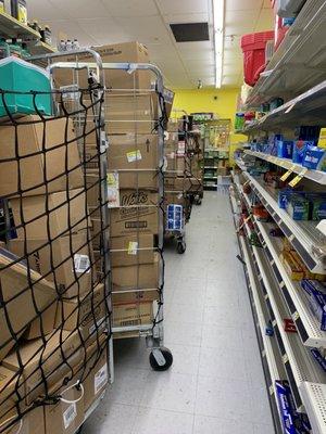 Good luck getting out if there's a fire. Unbelievable. Almost all of the aisles were like this.