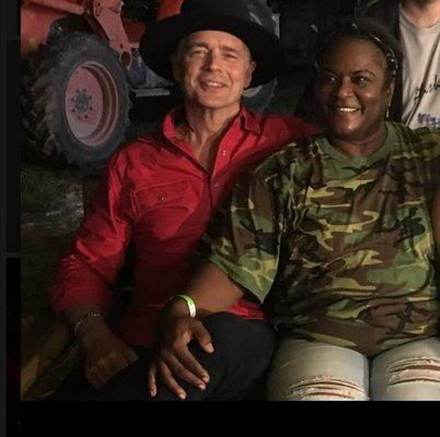 John Schneider and Cheryl Lockett Alexander at John Schneider Studios.