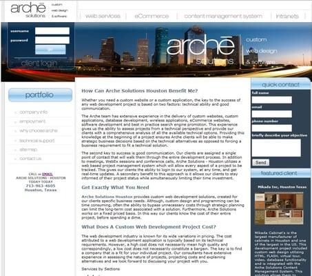 Arche Web Design Houston