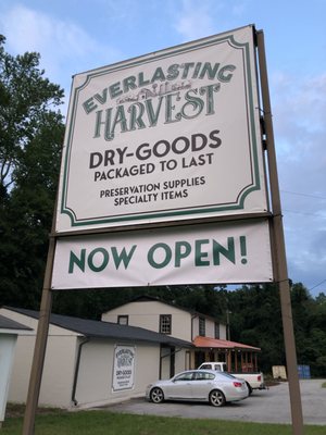 Everlasting Harvest Exterior Sign