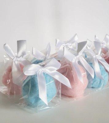 Cotton candy glitter bombs