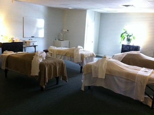 Setup for a group spa session